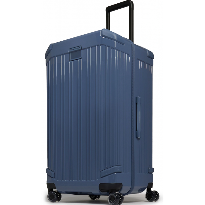 Чемодан PIQUADRO POP 42x37x80см 102л. поликарбонат серо-голубой BV5213POP/AV