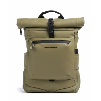 Рюкзак мужской PIQUADRO CORNER 2.0. C20W CA6291C2OW/VE3 роллтоп фисташковый полиуретан